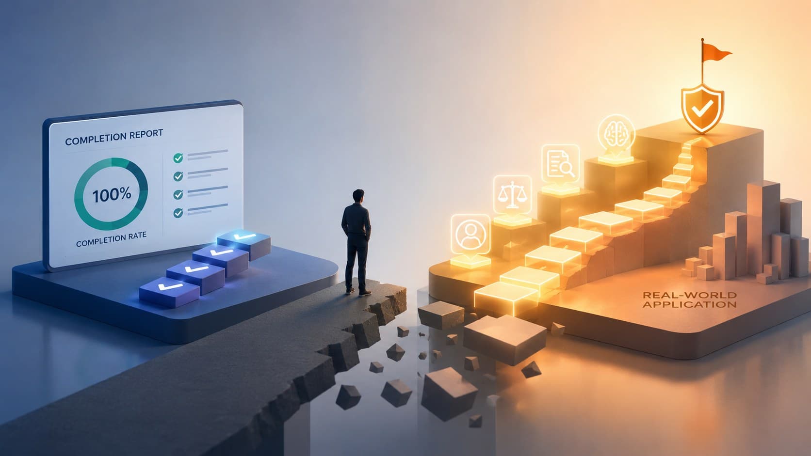 Your LMS says 100%. Your auditor is about to ask a different question.